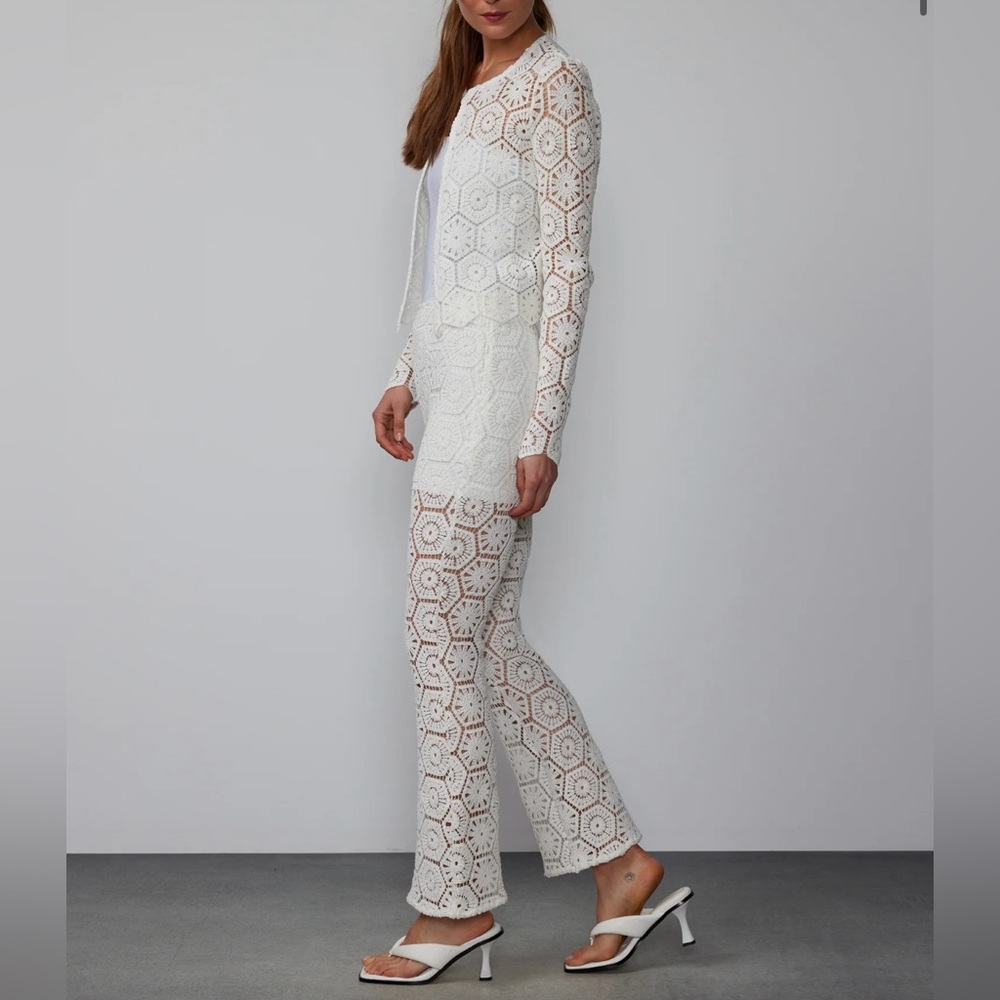 NY&C High Rise Crochet Bootcut Pant - Picture 2 of 7